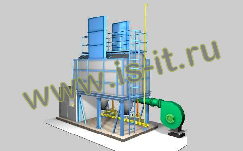 Oil heating furnace (3D)